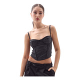 Top Corset Con Brillo Mazzy Mujer Naif,