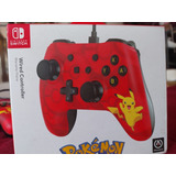 Control Para Nintendo Switch Pikachu-pokemon Color Rojo