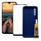 Tela Frontal Compatível Galaxy A50 + Película + Cola + Case