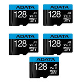 Kit 5 Tarjeta De Memoria 128gb Adata Ausdx128guicl10a1-ra1