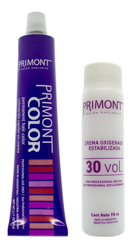  Primont Color Kit Tintura 60gr + Oxidante 70ml Coloración