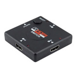 Switch Hdmi Selector De 3 Puertos Hd 1080p Tv, Pc, Ps3/4