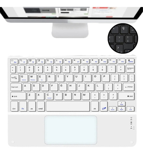 Kit Teclado Mouse Touch Para Tablet iPad Mini 6 A2567 A2568