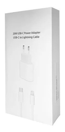 Carregador Com Cabo 20w Usb-c Lightning Compatível C/ iPhone