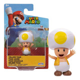 Mini Figura Toad Amarelo Mario Kart Candide