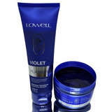 Kit Lowell Violet Shampoo 240ml Mascara 240g