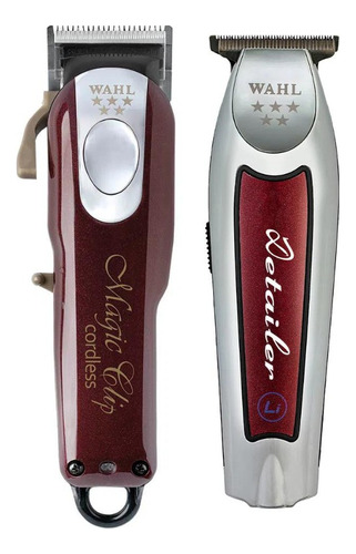 Combo Wahl Detailer Cordless Sem Fio + Magic Clip Sem Fio