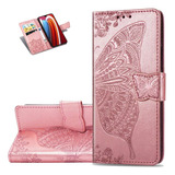 Funda A21s Wallet Premium Rose Kickstand