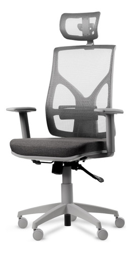 Silla Cool Grey Escritorio Pc Ergonómica Oficina Synchron