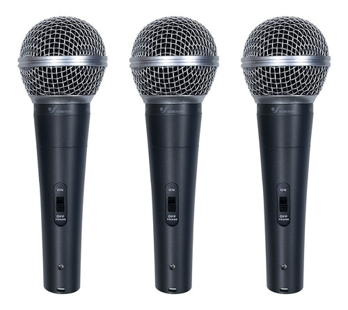 Venetian Lcm-1800 Kit 3 Microfonos Dinamicos Pipeta Estuche