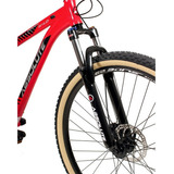 Bike Mtb 29 Absolute 12v Freios Hidráulicos Suspensão Trava Cor Vermelho/preto - Wild Tamanho Do Quadro 19