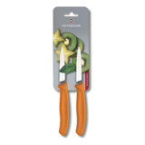 Cuchillo Victorinox Frutas Y Verduras 8 Cm Acero Inoxidable Color Naranja