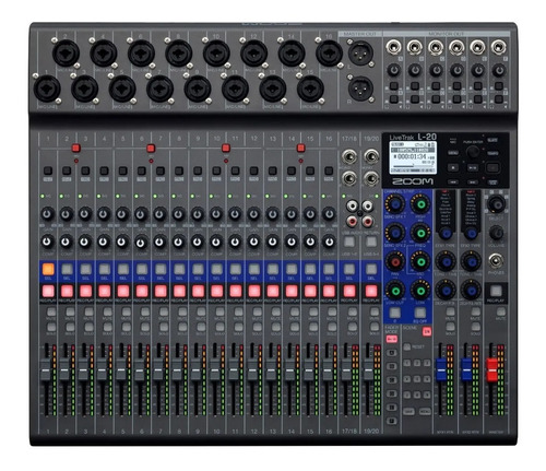 Consola Zoom Livetrak L20 Mixer 20 Canales 