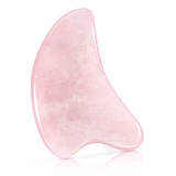 Masajeador Facial Gua Sha De Jade Rosa Natural