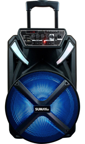 Caixa De Som Sumay 600w Bluetooth Microfone Sm-cap22 Xprime