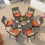 Set De Comedor Exterior Purple Leaf - 7 Piezas.