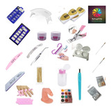 Kit Manicure Iniciantes Unhas Completo Para Alongamento 