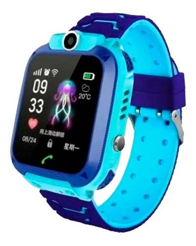 Q19 Niños Smart Watch Video,chat Con Gps Remoto Azul