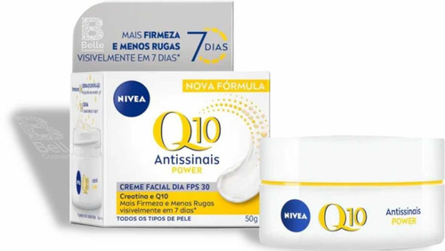 Cr Facial Nivea Dia Q10 Power Antissinais Todos Tipos Pele