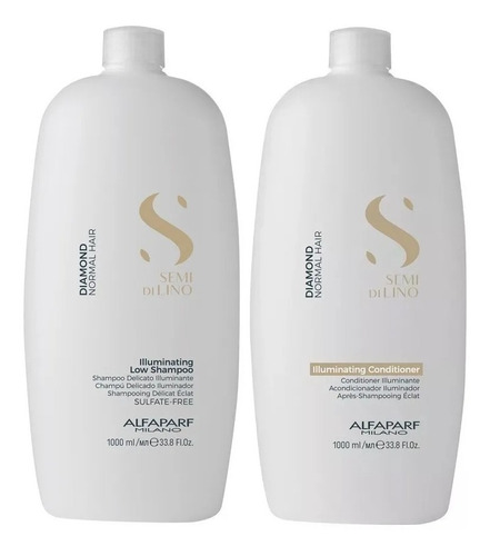 Kit Alfaparf Semi Di Lino Diamond Condicionador Shampoo