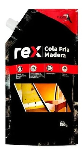 Cola Fría Carpintero Máxima Adherencia 500gr Rex