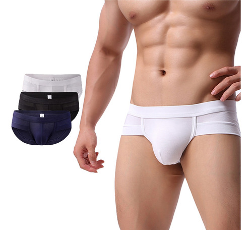 Briefs Para Hombre Boxer Calzones Conjunto Trusa 3 Piezas