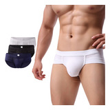 Briefs Para Hombre Boxer Calzones Conjunto Trusa 3 Piezas