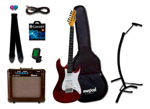 Guitarra Tagima Tg-520 Tg 520 Ca Kit Com Amp Completo