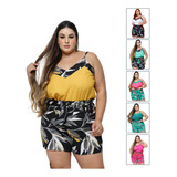 Conjunto Short E Blusa Moda Plus Size Feminina Tendencia Vip