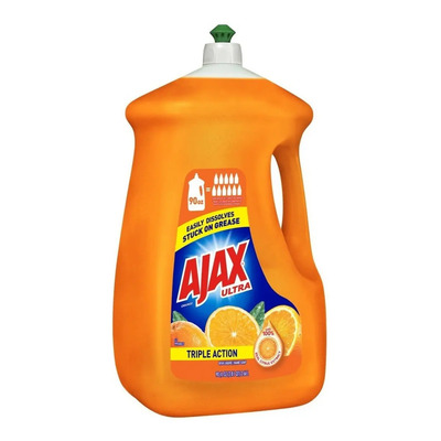 Jabón Líquido Ajax Triple Acción, Naranja 2.66 Lts.