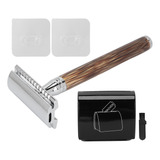 Juego De Afeitadora Manual Bamboo Silver Old Fashioned Para