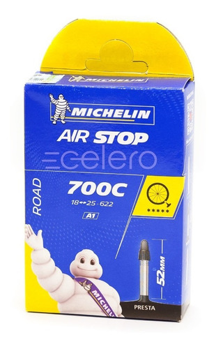 Camara Michelin 700x18/25 Presta Bici Ruta Clincher - Celero