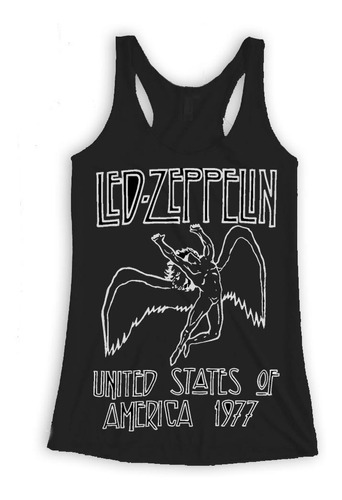 Led Zeppelin 1977 Tank Top Dama  Rott Wear