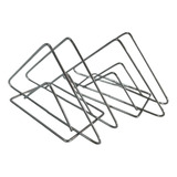 Set X2 Servilleteros Triangulares Metal Cromado Mesa Bar