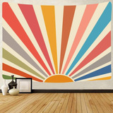 Tapiz De Pared Manta Decorativa Diseño De Amanecer Arcoíris