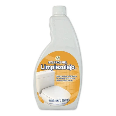 Gel Limpia Azulejos Solprac 1L Quita Sarro Jabón Grasa Naranja | MercadoLibre