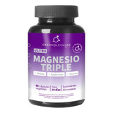 Ultra Magnesio Triple - 60 Cáps. Ortomolecular - Mg