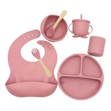 Set Vajilla De Silicona Para Bebe X7 Piezas