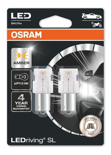 Lamparas Canbus Py21w Led Osram Ambar 1,3w 12v 7507dyp 