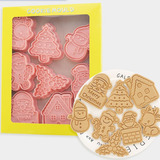 Cortador Galletas Molde Navideños 2 De 8 Piezas 3d