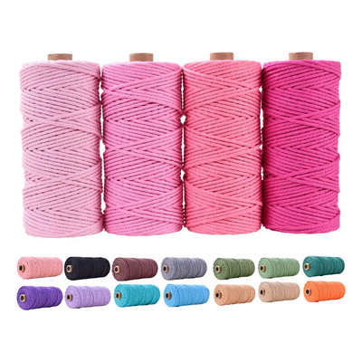 4 Hilos Alan 1 cuerda de Algodón 3mm x 400m Color Serie Rosa | MercadoLibre