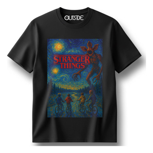 Playera Stranger Things 26 Van Gogh Demogorgon Tshirt Unisex