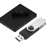 Kit Opl Play 2 Pendrive 64gb + Memory Card 8mb Playstation 2