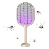 Raqueta Eléctrica Mata Mosquitos Y Moscas 2 En 1 Usb
