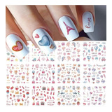 Stickers Al Agua Uñas - Water Decals  - Plancha Grande