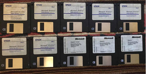 Diskettes Windows 3.1 Y Msdos 6.21 De Colección