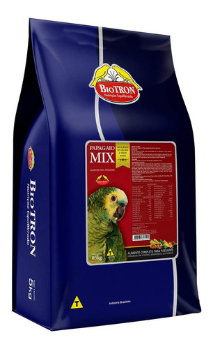 Ração Papagaio Mix Alimento Comida Papagaio Maritaca 5kg