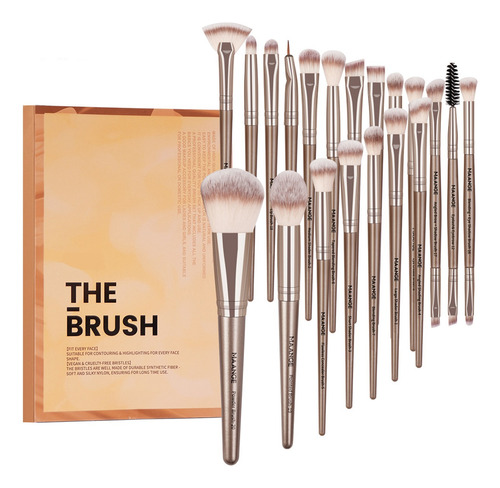 Brochas De Maquillaje Kit 20 Pcs Para Maquillaje Profesional