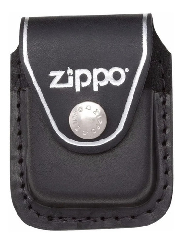 Estuche Zippo De Cuero Negro Modelo Lpcbk