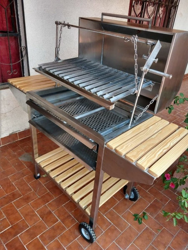 Parrilla Asador para carbón portátil Grande (80cm x 40cm)